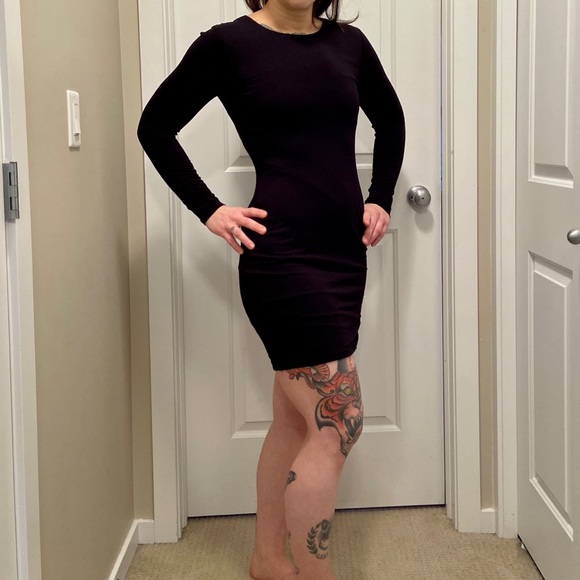 Highline Collective Jersey Zipper Slit Dress - Picture 2 of 4